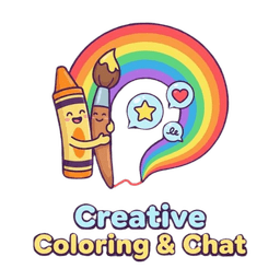 Creative Coloring & Chat Logo